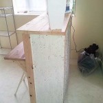 自分で作る木製カウンター